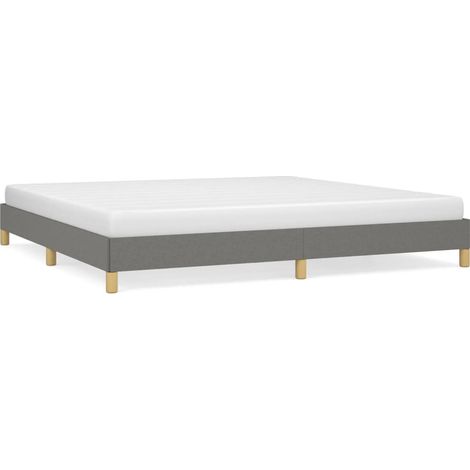 Maison Exclusive - Giroletto senza Materasso Grigio Scuro 200x200 cm Tessuto