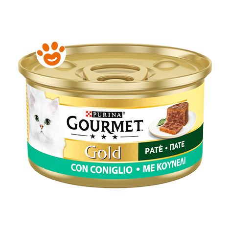 Purina Cat Gourmet Gold Patè con Coniglio - Purina Cat Gourmet Gold Patè con Coniglio - Lattina Da 85 Gr