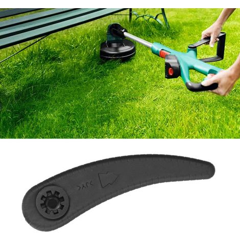 Lames de tondeuse en plastique pour maison, lames de tondeuse en ABS, lames en plastique colorées adaptées aux tondeuses Bosch, noires. (1/5)