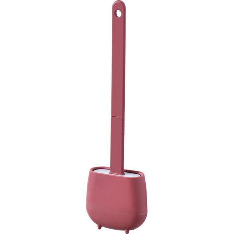 Ensemble ménager comprenant une brosse de toilette murale, en plastique (1/5)