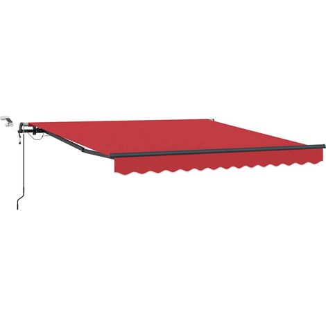 Maison Exclusive - Tessuto per Tenda Rosso 350 x 250 cm Poliestere