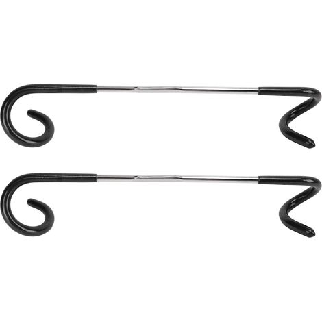 2 Pièces Crochet S pour Lanterne de Camping, Double Extrémité en Acier Inoxydable, Accroche Lumière Tente Multifonction pour Extérieur Noir (1/5)