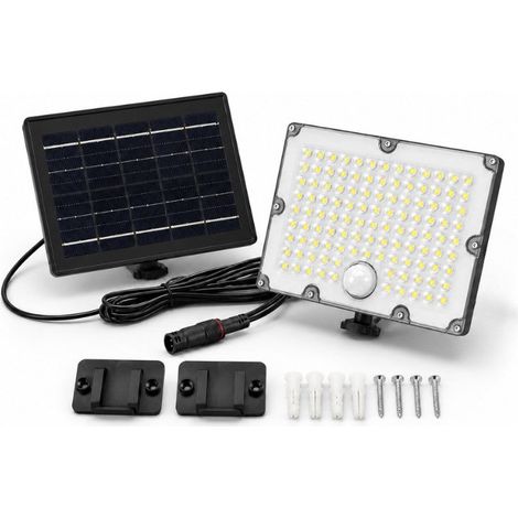 Projecteur Led Solaire Extérieur 9W IP65 Détecteur de Lumière et de Mouvement - SILUMEN (1/5)