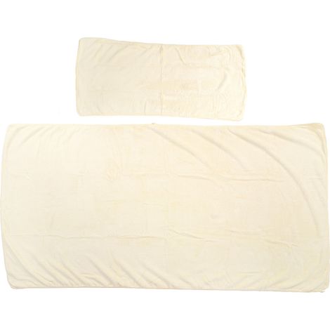 Ensemble Peignoir Et Serviette En Velours Corail - Doux Et Absorbant Pour Spa Et Douche - Beige - 1 Pièce (1/5)