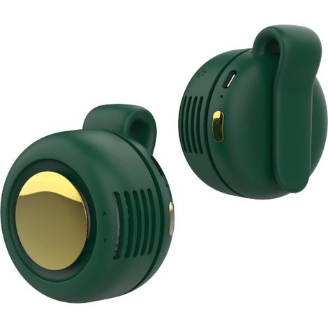 Tragbarer, klingenloser Clip-Ventilator – Wiederaufladbarer und tragbarer Ventilator – Freihändige Kühlung für Taille und Nacken – 3 Geschwindigkeitsstufen – 6 Stunden Laufzeit – (1/5)