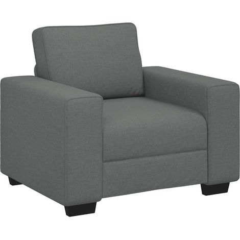 Poltrona Grigio Scuro 60 cm in Tessuto vidaXL 933740