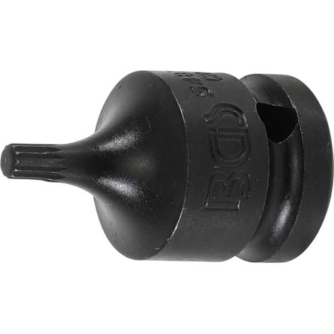 BGS Kraft-Bit-Einsatz Antrieb Innenvierkant 12,5 mm (1/2") Innenvielzahn (für XZN) M5 - 5487-M5