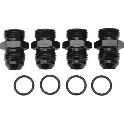 8AN ORB-Außengewindeanschluss aus Aluminiumlegierung – 4 Stück, O-Ring-Dichtung, 1500 PSI für Ölkühler und Kraftstoffpumpe (1/5)