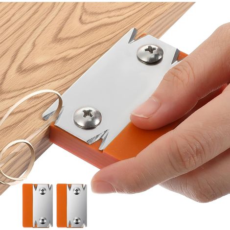 Wood edge planer, edge cutter with sharp stainless steel blades, edge cutter for precise cutting of veneers, ideal for straight, curved and beveled edges, edges and the