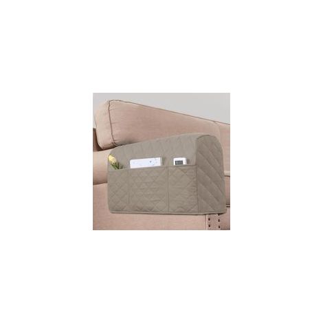 Lot de 2 Housses d'accoudoir résistantes à l'eau pour chaises et canapés – Housses d'accoudoir de canapé avec 3 Poches pour téléphone – Protection d'accoudoir de canapé pour Animaux de Compagnie (1/5)