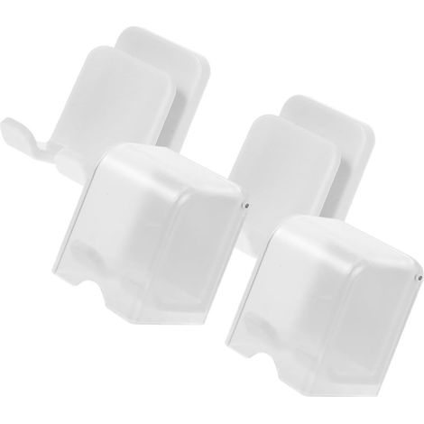 4 Piece No Drill Wall Mount Electric Toothbrush Organizer (1/5)