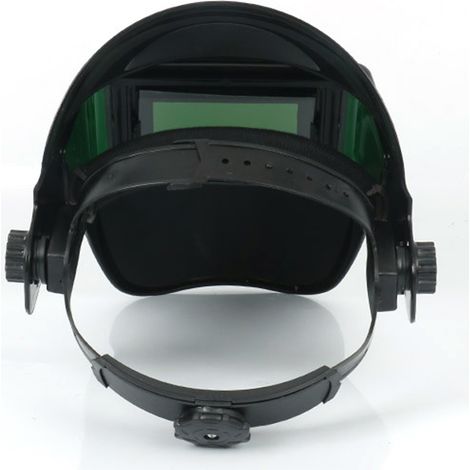 Ortviai Casque de soudage auto-assombrissant solaire avec lampe frontale, lentille grand angle vraie couleur et vitres latérales