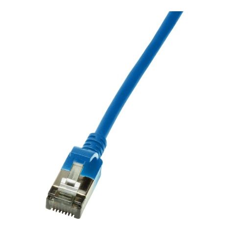 LogiLink Slim U/FTP cable de red Azul 5 m Cat6a U/FTP (STP)
