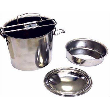 PORTAVIVANDE ACCIAIO OVALE cc 1000 cm 12x9 TOMATTO