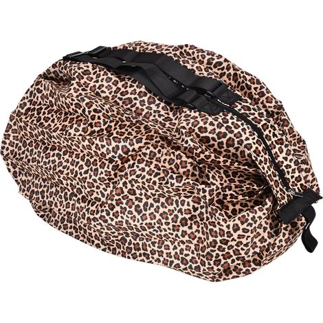 Sac cabas élégant et réutilisable en tissu Oxford, portable, pliable, grande capacité, imperméable, imprimé léopard (1/5)