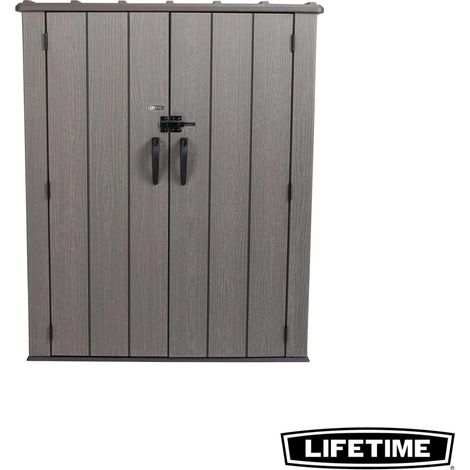 Lifetime – Armoire de jardin en résine imitation bois – Volume 1510L – Portes renforcées – Protection UV – 60209 (1/10)