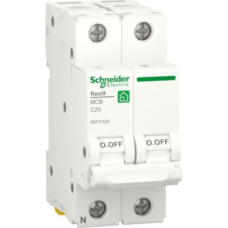 Interruttore Magnetot. Resi9 Mcb 1P+N C 20A 4500A 2M (Schneider Cod. R9F37620)