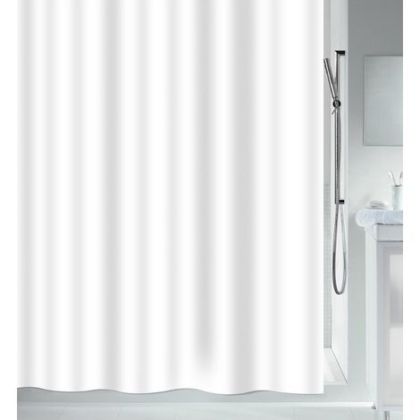 Cortina de ducha Poliéster SECURITAS 240x180cm Blanco Spirella