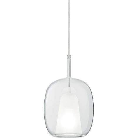 Suspension en verre soufflé design minimaliste Thelma 3 - Transparent (1/2)