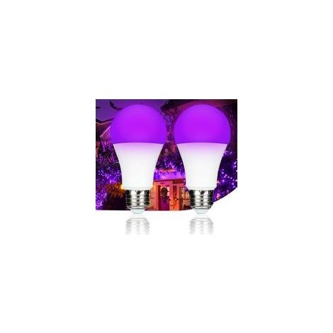 Lampadina a luce nera UV da 9W con attacco E27, 395nm, ideale per rilevare urina, vernici fluorescenti, Halloween e feste per bambini. (1/5)
