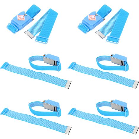 20 bracelets antistatiques bleus sans fil, accessoires de poignet en ABS, 106109 Ω (1/5)