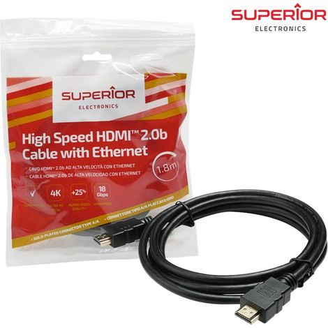 HDMI 2.0B CAVO 1.8 MT 4K (1/2)