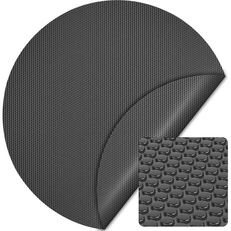 Bâche Solaire à Bulles pour Piscine – Ronde Ø 3,6 m – en PE – 400 µ épaisse – Noire – Protection Couverture Chauffage de Piscine