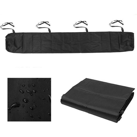 Sac De Protection Pour Store Banne, 3,5m Housse De Protection Anti-Poussière Pour Auvent De Terrasse Gris Housse De Rangement Pour Auvent De Terrasse, Protection Imperméable En Hiver Noir