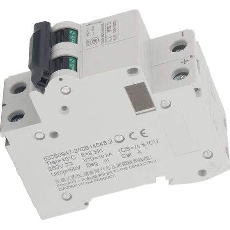 Leitungsschutzschalter C65H-DC 2P 250 V DC neutral (1/5)