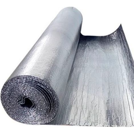 Thermal Insulation 1x5M, Double-Sided Bubble Wrap Roll, Heat and Cold Reflecting, Ideal for Radiators, Walls, Cars, Windows (1/5)