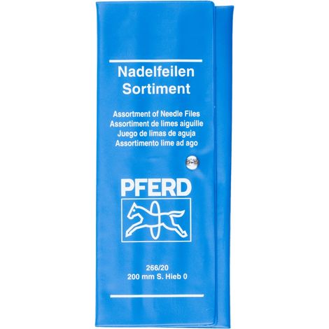 PFERD TOOLS Präzisions-Nadelfeilen-Set 12-tlg. in Rolltasche 200mm Schweizer Hieb 0, grob (1/4)