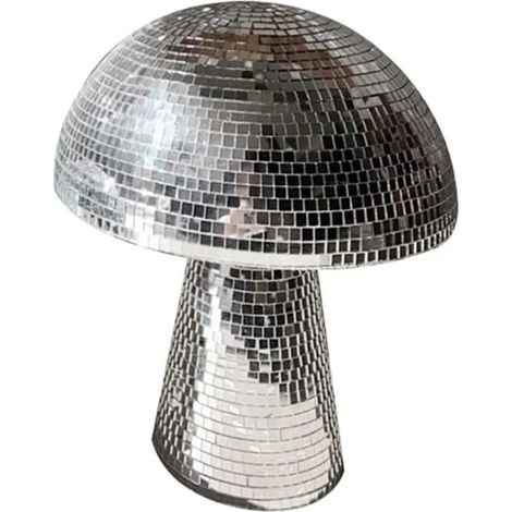 Boule champignon miroir, boule disco, décoration artistique, ornement de table pour fête, bar -L