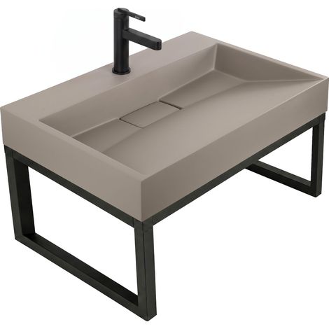 Rea Lavabo De Material Compuesto Goya Beige 70X46X14Cm (1/5)