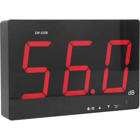 Schallpegelmesser mit 9,6-Zoll-LCD-Bildschirm, schneller Messzeit (30–130 dB), Wandmontage, geeignet für Klassenzimmer, Zuhause und Straße (1/5)
