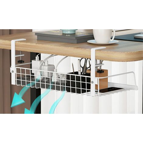 Organisateur de paniers sous étagère, installation facile, grande capacité, polyvalent, pour la maison (1/5)