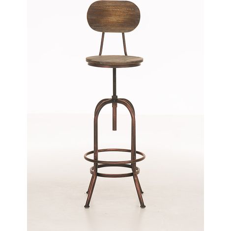 Taburete Industrial Pino Bronce (1/5)