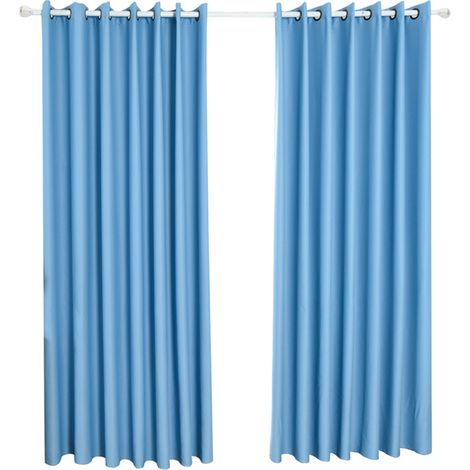 Cortinas opacas con aislamiento térmico para salón, 39 cm, 1 unidad. (1/4)