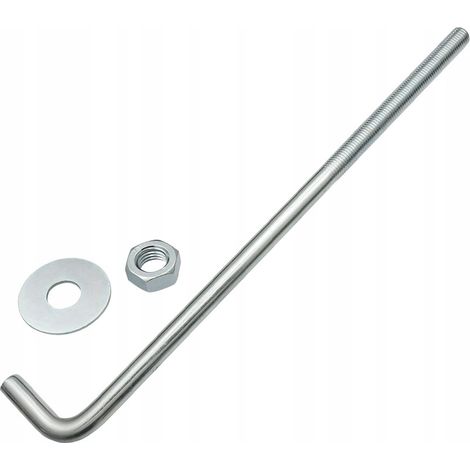 Anclaje para placas de pared en forma de L, tubo galvanizado, 14x450 - Oferta (1/5)