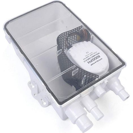 2.5M 12V Boot Automatische Duschwannen Pumpensystem Mit Schwimmerschalter Schwimmerschalter Dusche Waschbecken 600GPH (1/5)