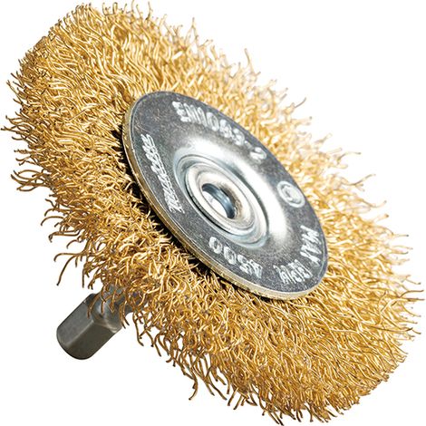 D-73673 Spazzola obliqua ramata per trapano, 63 mm, 0,3 mm, 1/4"