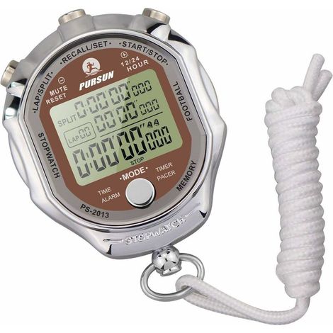Chronomètre,100 Pcs Memories,Plein air chronographe minuterie électronique étanches pour Basketball Football Baseball Sports de Plein air (1/5)