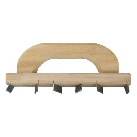Chemin de fer denté - 6 lames - pour ravalement de façades - Mondelin