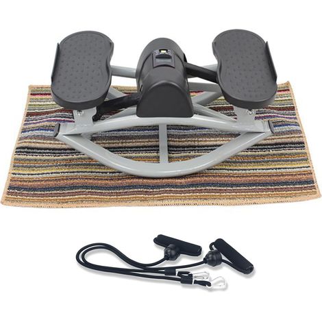 Rock Stepper Appareil d'exercice, Step Rocker Latéral avec Bandes De Résistance Et Tapis Antidérapant pour Jambes Et Fessiers, Équipement De Fitness - Supporte Jusqu'à 100 Kg (1/5)