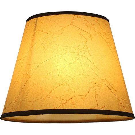 Abat-jour en PVC pour lampe de table E27/E14 Jaune 30,5 cm (1/4)