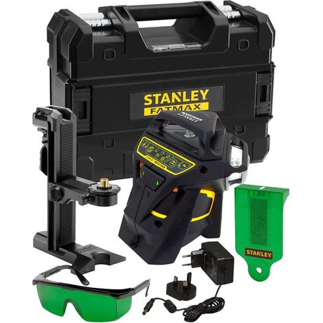 Black & Decker – Niveau laser multilignes X3G360 – Laser vert – Portée 30m – Batteries Li-ion haute performance – Faible encombrement pour travail précis