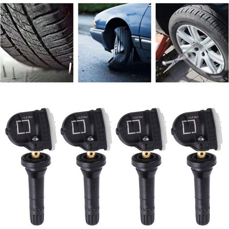 Capteur Tpms 4 Pièces Capteurs de Surveillance de la Pression des Pneus Tpms 2036832 Convient aux Capteurs de Pression des Pneus Ecosport/Fiesta/Focus