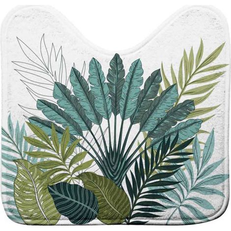 Tapis WC Imprimé "Panazio" 45x45cm Vert