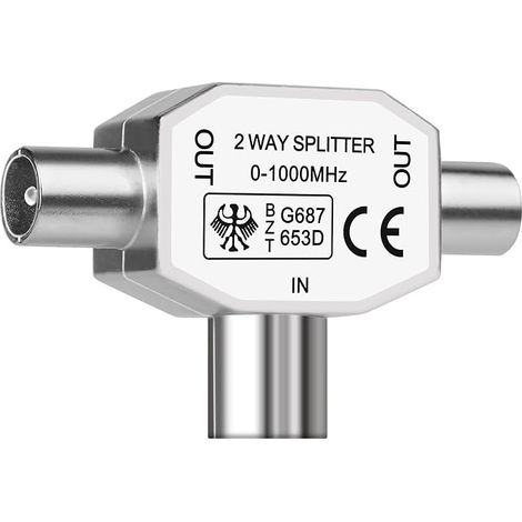 Acoplamiento en T para antena, divisor de antena coaxial (1/5)
