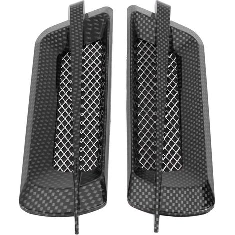 Cache-grilles d'aération de voiture, lot de 2 autocollants décoratifs pour grilles d'aération latérales General Motors (argenté) (1/5)