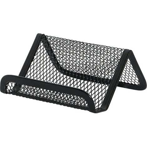 Tarjetero met谩lico negro EK22507